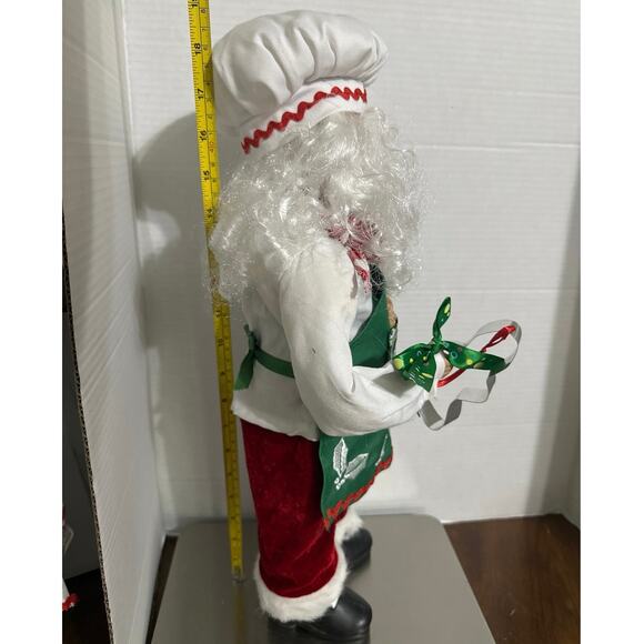 Santa Clause is the official cookie taster! 19” table top holiday decoration NWT - Picture 2 of 6